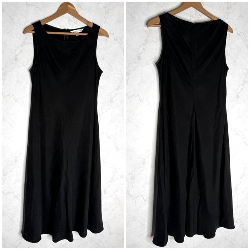 Pendleton black a-line midi dress